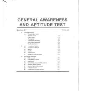 General Awareness & Aptitude Tests