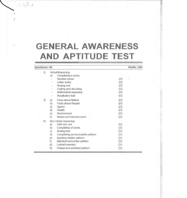 General Awareness & Aptitude Tests