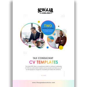 Tax Consultant CV Templates