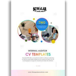 Internal Auditor CV Templates